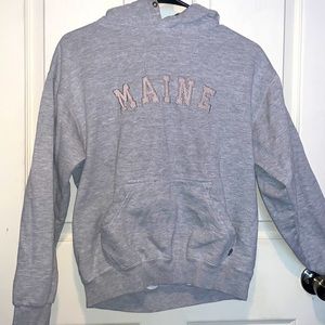 Grey Maine Hoodie